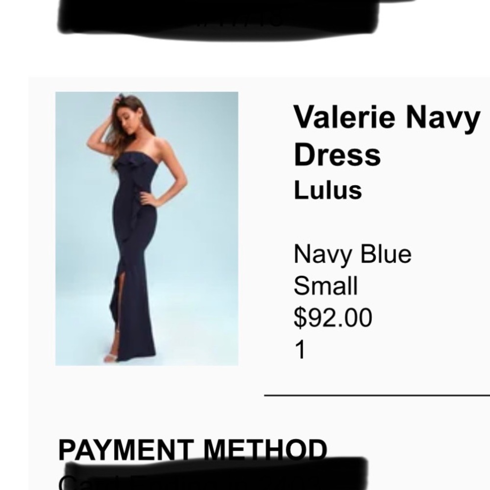 Valerie navy blue maxi dress